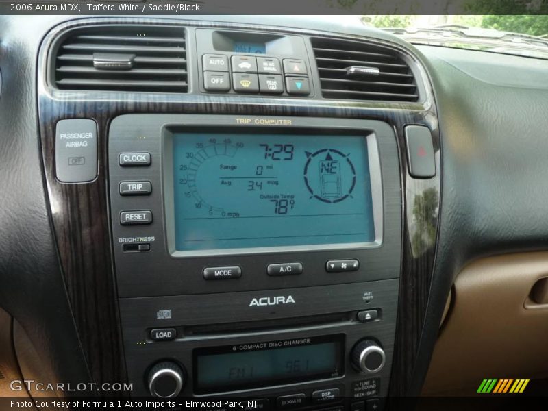 Taffeta White / Saddle/Black 2006 Acura MDX