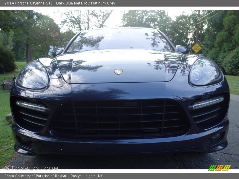 Dark Blue Metallic / Platinum Grey 2014 Porsche Cayenne GTS