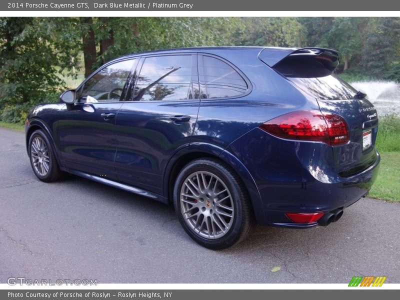 Dark Blue Metallic / Platinum Grey 2014 Porsche Cayenne GTS