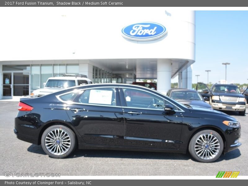 Shadow Black / Medium Soft Ceramic 2017 Ford Fusion Titanium