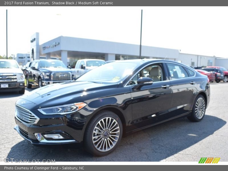 Shadow Black / Medium Soft Ceramic 2017 Ford Fusion Titanium