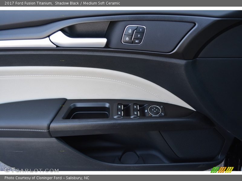 Shadow Black / Medium Soft Ceramic 2017 Ford Fusion Titanium