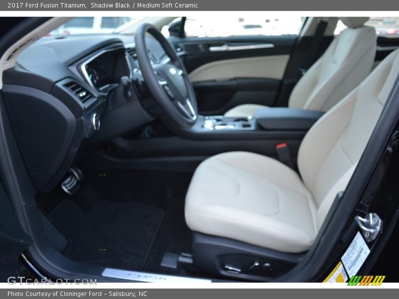Shadow Black / Medium Soft Ceramic 2017 Ford Fusion Titanium