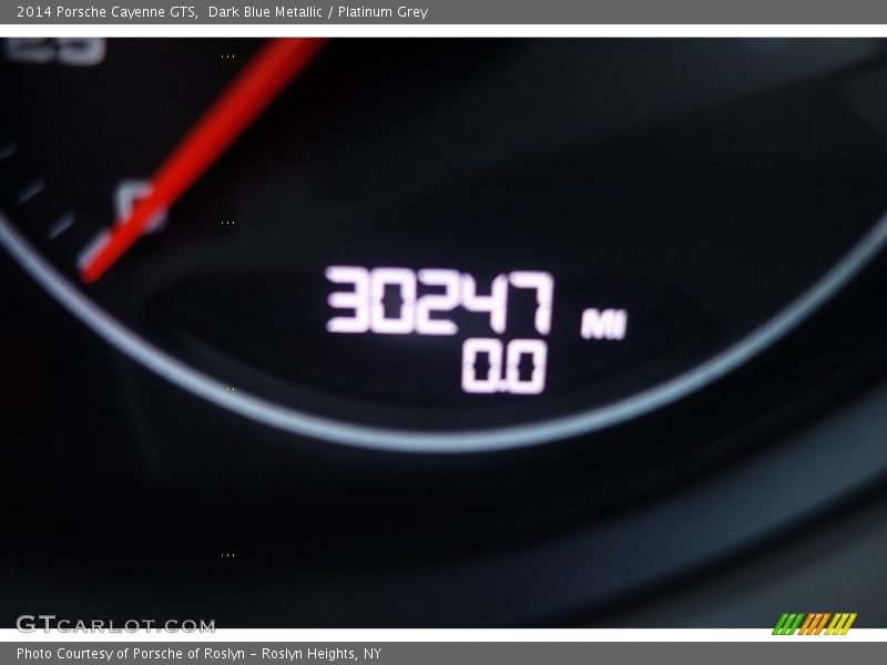 Dark Blue Metallic / Platinum Grey 2014 Porsche Cayenne GTS