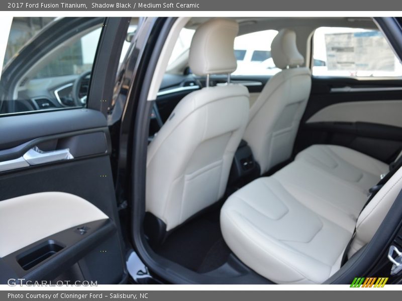 Shadow Black / Medium Soft Ceramic 2017 Ford Fusion Titanium