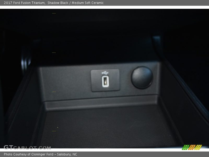 Shadow Black / Medium Soft Ceramic 2017 Ford Fusion Titanium