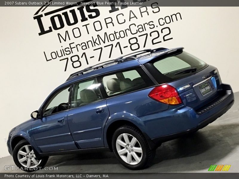 Newport Blue Pearl / Taupe Leather 2007 Subaru Outback 2.5i Limited Wagon