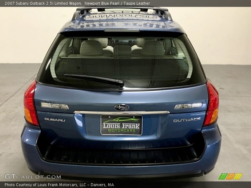 Newport Blue Pearl / Taupe Leather 2007 Subaru Outback 2.5i Limited Wagon