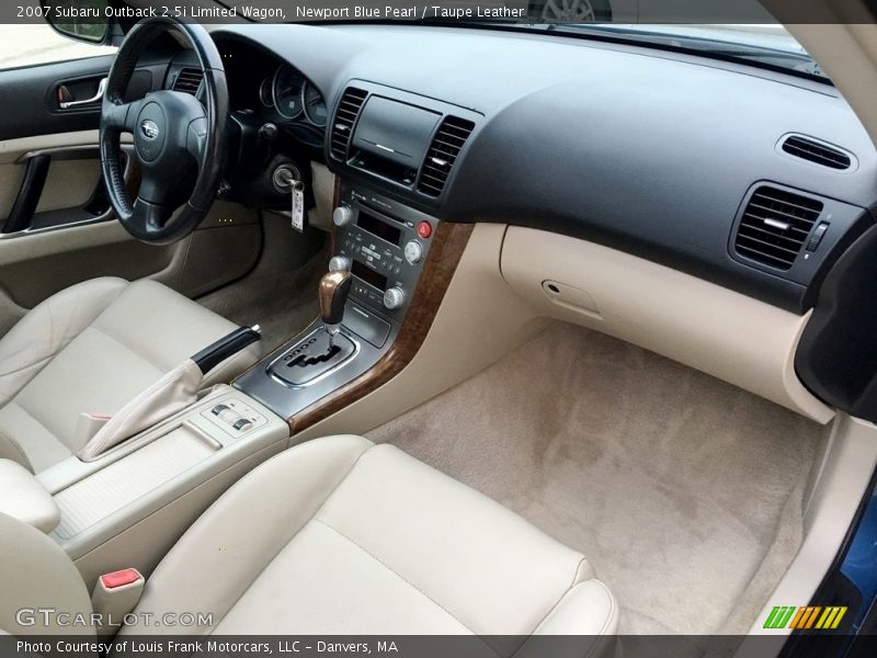 Newport Blue Pearl / Taupe Leather 2007 Subaru Outback 2.5i Limited Wagon