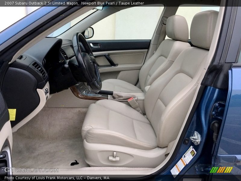 Newport Blue Pearl / Taupe Leather 2007 Subaru Outback 2.5i Limited Wagon