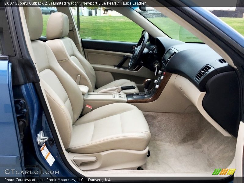 Newport Blue Pearl / Taupe Leather 2007 Subaru Outback 2.5i Limited Wagon