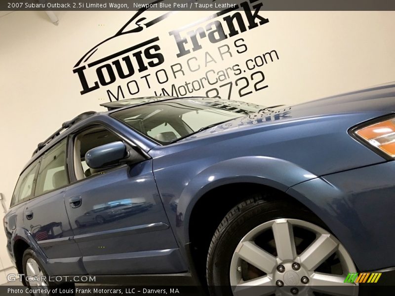 Newport Blue Pearl / Taupe Leather 2007 Subaru Outback 2.5i Limited Wagon
