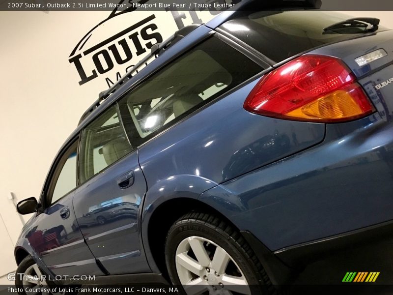 Newport Blue Pearl / Taupe Leather 2007 Subaru Outback 2.5i Limited Wagon
