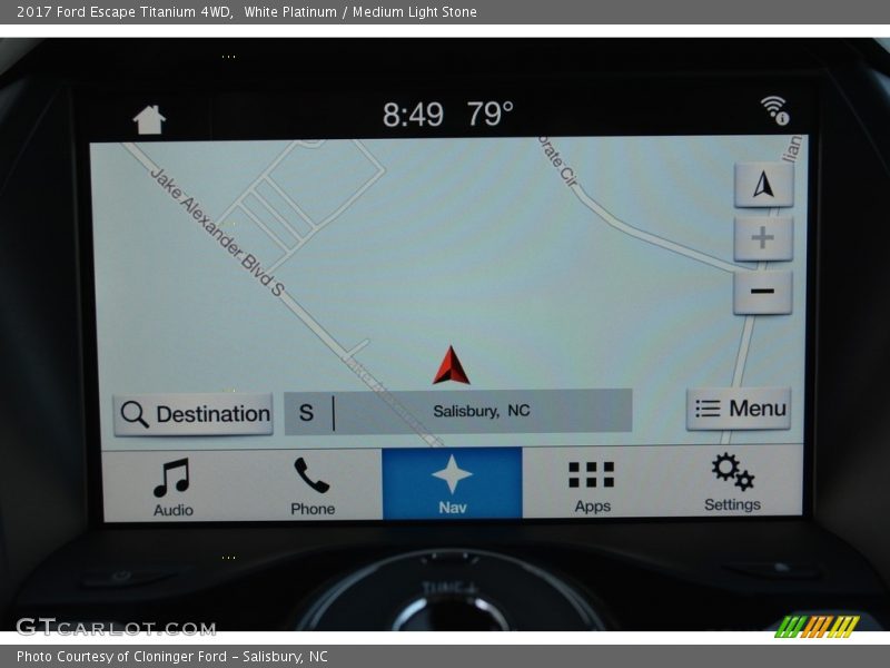 White Platinum / Medium Light Stone 2017 Ford Escape Titanium 4WD