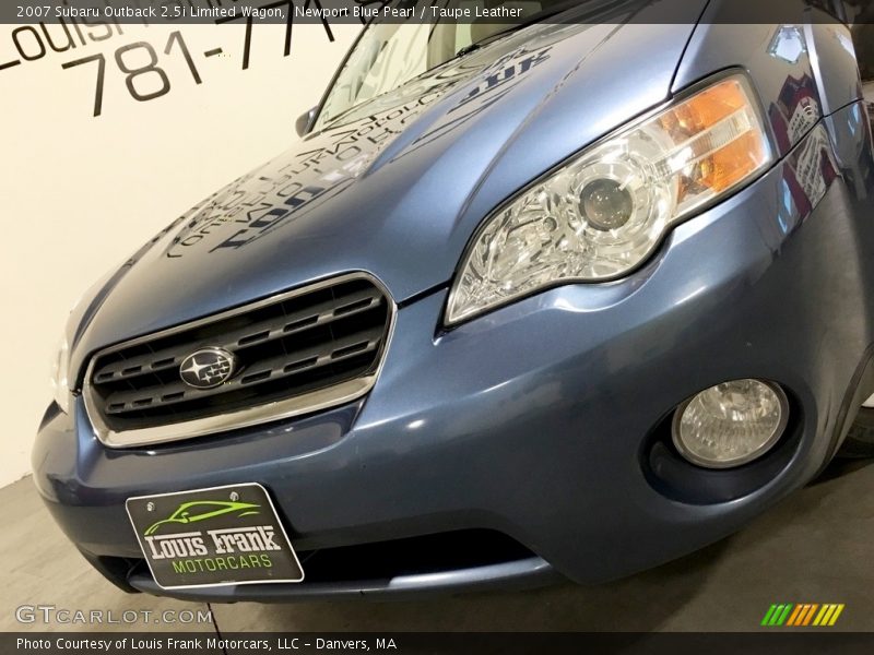 Newport Blue Pearl / Taupe Leather 2007 Subaru Outback 2.5i Limited Wagon