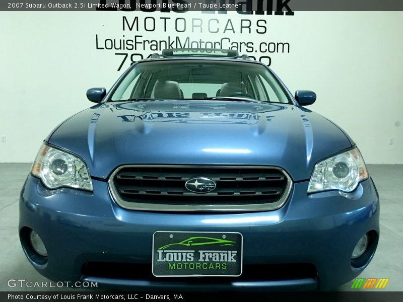 Newport Blue Pearl / Taupe Leather 2007 Subaru Outback 2.5i Limited Wagon