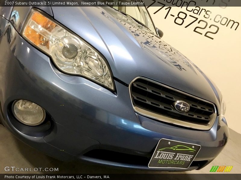 Newport Blue Pearl / Taupe Leather 2007 Subaru Outback 2.5i Limited Wagon