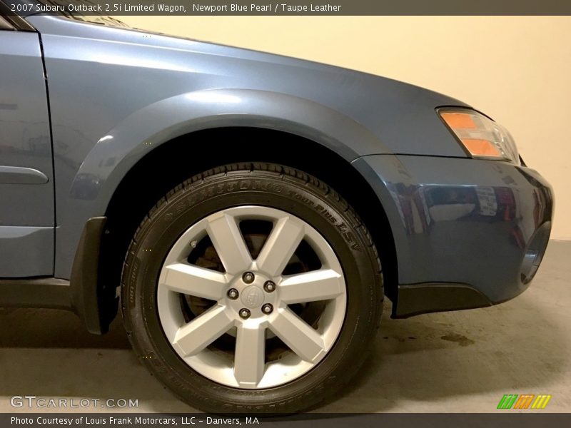Newport Blue Pearl / Taupe Leather 2007 Subaru Outback 2.5i Limited Wagon