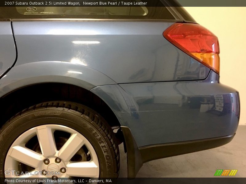 Newport Blue Pearl / Taupe Leather 2007 Subaru Outback 2.5i Limited Wagon