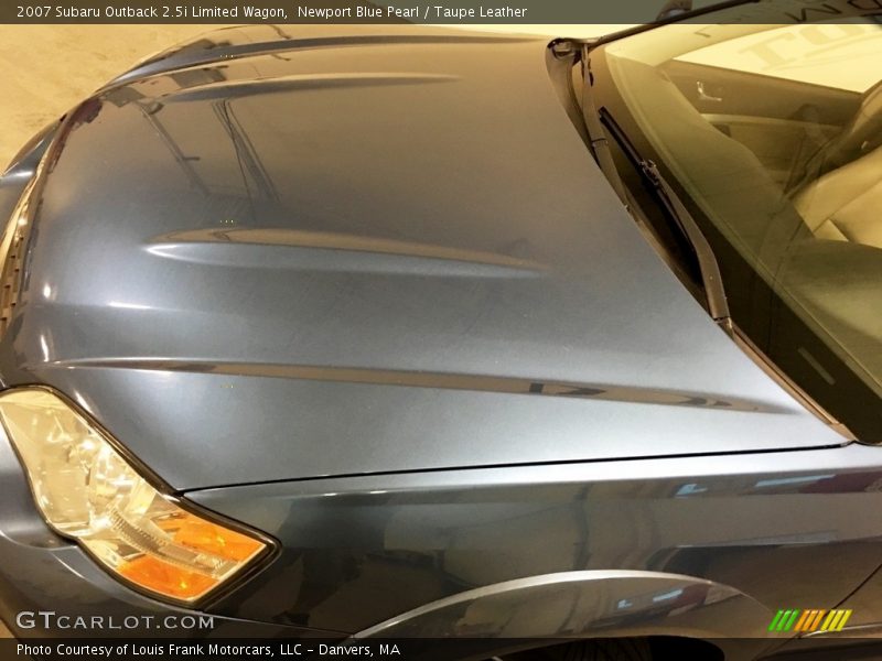 Newport Blue Pearl / Taupe Leather 2007 Subaru Outback 2.5i Limited Wagon