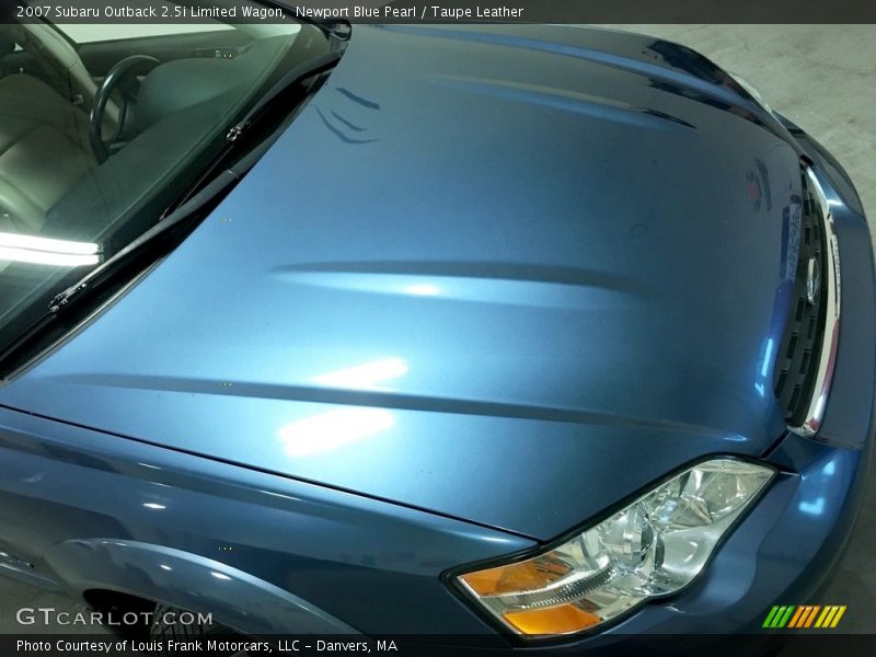 Newport Blue Pearl / Taupe Leather 2007 Subaru Outback 2.5i Limited Wagon