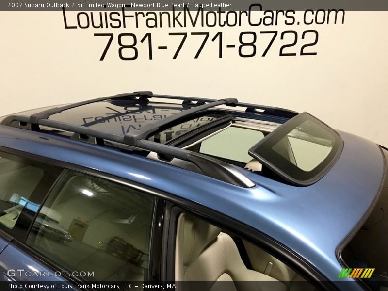 Newport Blue Pearl / Taupe Leather 2007 Subaru Outback 2.5i Limited Wagon