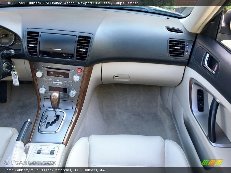 Newport Blue Pearl / Taupe Leather 2007 Subaru Outback 2.5i Limited Wagon