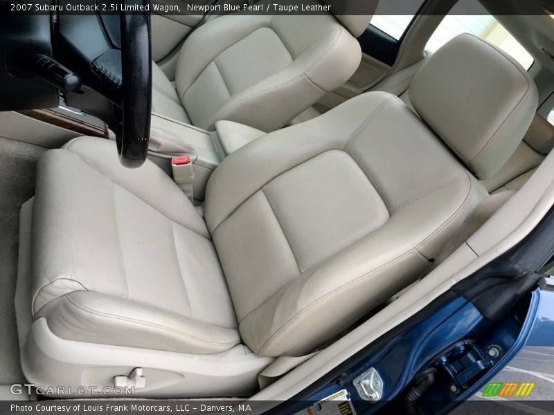 Newport Blue Pearl / Taupe Leather 2007 Subaru Outback 2.5i Limited Wagon