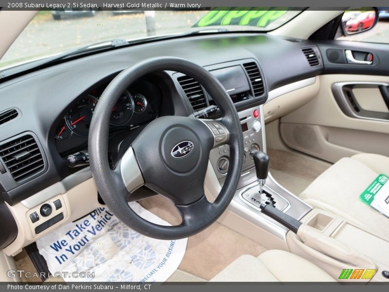 Harvest Gold Metallic / Warm Ivory 2008 Subaru Legacy 2.5i Sedan