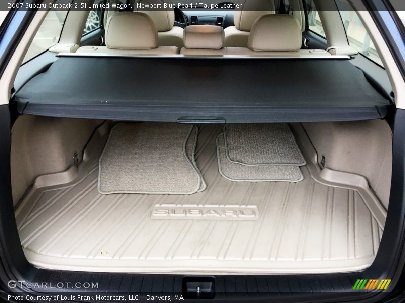Newport Blue Pearl / Taupe Leather 2007 Subaru Outback 2.5i Limited Wagon