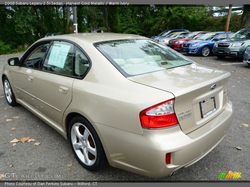 Harvest Gold Metallic / Warm Ivory 2008 Subaru Legacy 2.5i Sedan
