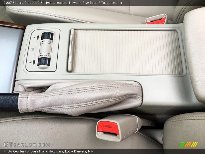 Newport Blue Pearl / Taupe Leather 2007 Subaru Outback 2.5i Limited Wagon
