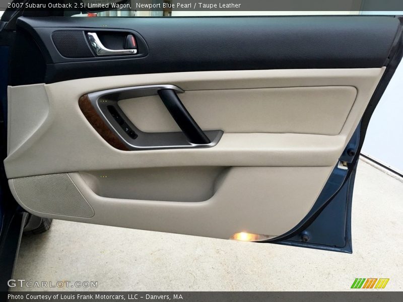 Newport Blue Pearl / Taupe Leather 2007 Subaru Outback 2.5i Limited Wagon