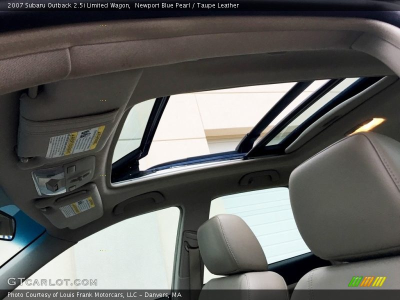 Newport Blue Pearl / Taupe Leather 2007 Subaru Outback 2.5i Limited Wagon