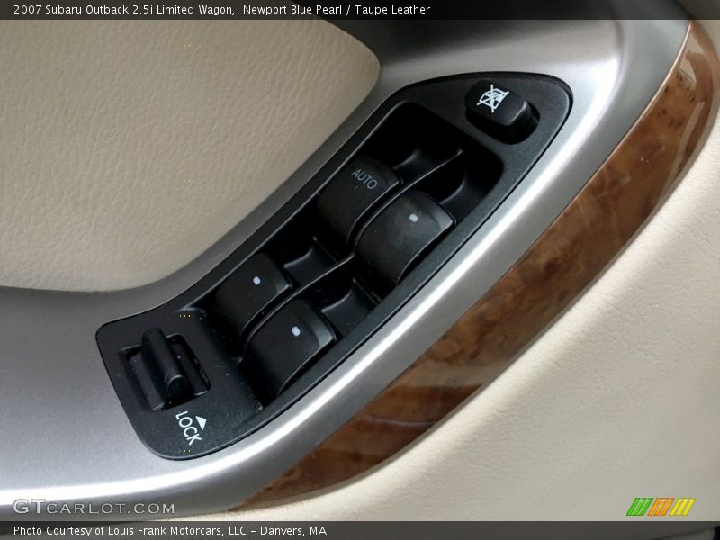 Newport Blue Pearl / Taupe Leather 2007 Subaru Outback 2.5i Limited Wagon