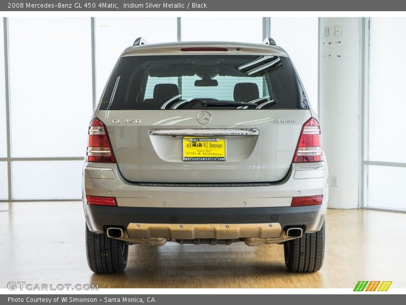 Iridium Silver Metallic / Black 2008 Mercedes-Benz GL 450 4Matic