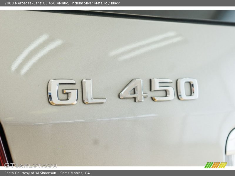 Iridium Silver Metallic / Black 2008 Mercedes-Benz GL 450 4Matic
