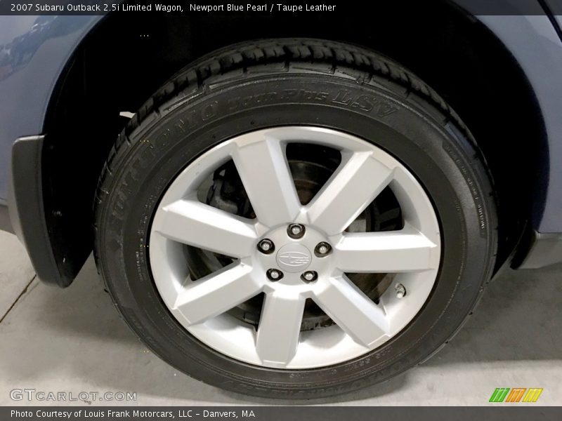 Newport Blue Pearl / Taupe Leather 2007 Subaru Outback 2.5i Limited Wagon