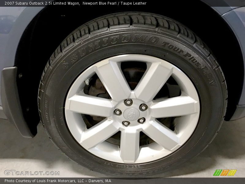 Newport Blue Pearl / Taupe Leather 2007 Subaru Outback 2.5i Limited Wagon