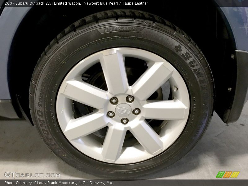 Newport Blue Pearl / Taupe Leather 2007 Subaru Outback 2.5i Limited Wagon