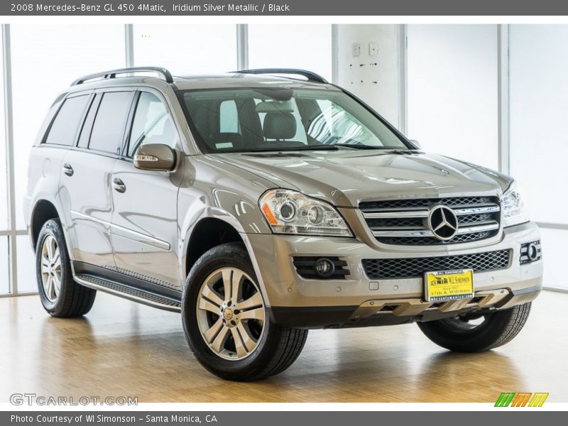Iridium Silver Metallic / Black 2008 Mercedes-Benz GL 450 4Matic