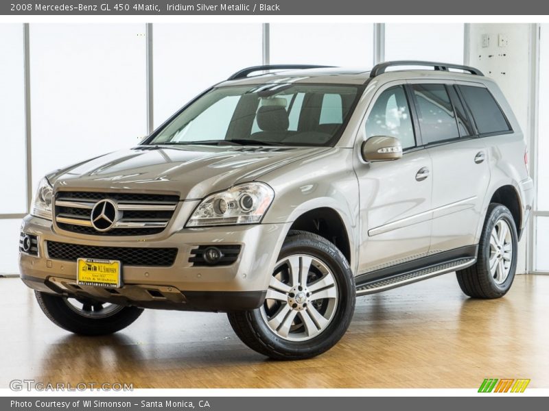 Iridium Silver Metallic / Black 2008 Mercedes-Benz GL 450 4Matic