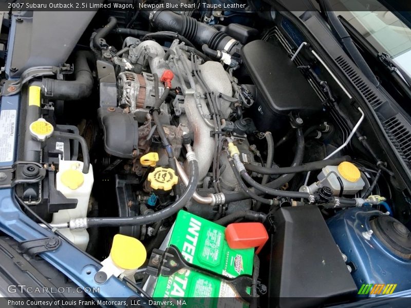 Newport Blue Pearl / Taupe Leather 2007 Subaru Outback 2.5i Limited Wagon