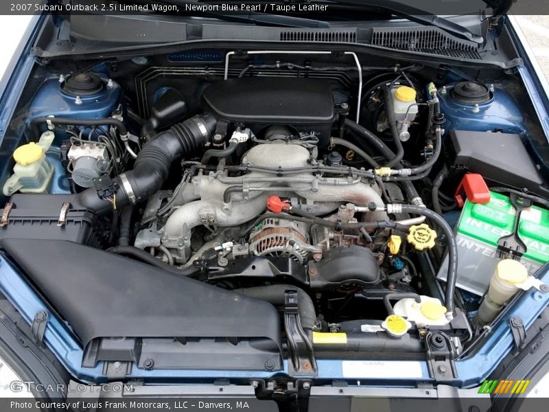 Newport Blue Pearl / Taupe Leather 2007 Subaru Outback 2.5i Limited Wagon