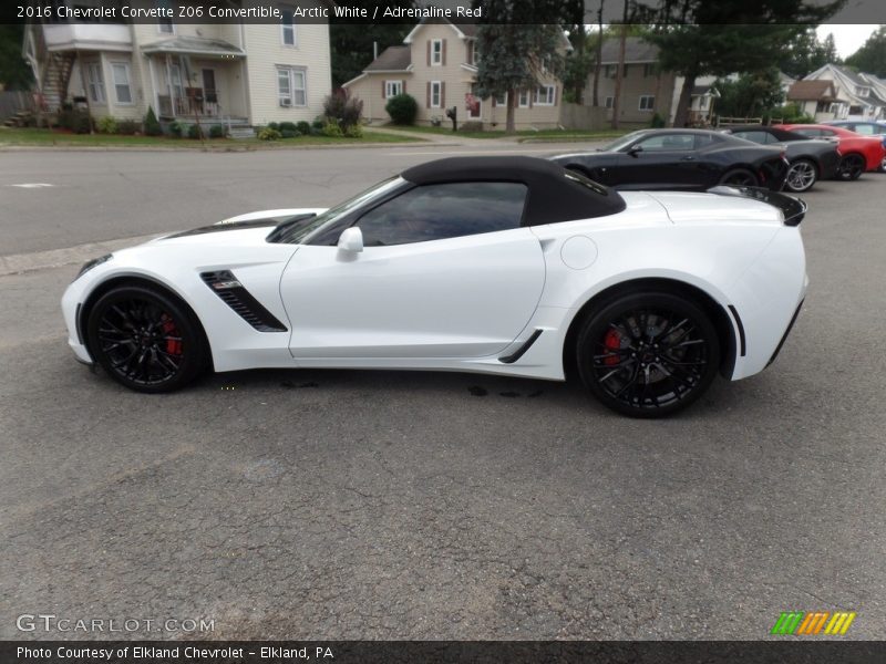 Arctic White / Adrenaline Red 2016 Chevrolet Corvette Z06 Convertible