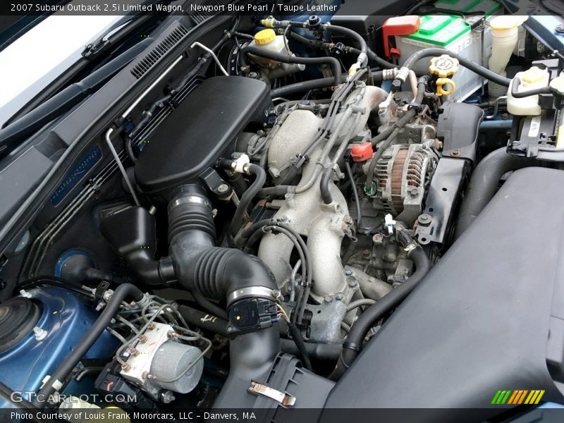 Newport Blue Pearl / Taupe Leather 2007 Subaru Outback 2.5i Limited Wagon