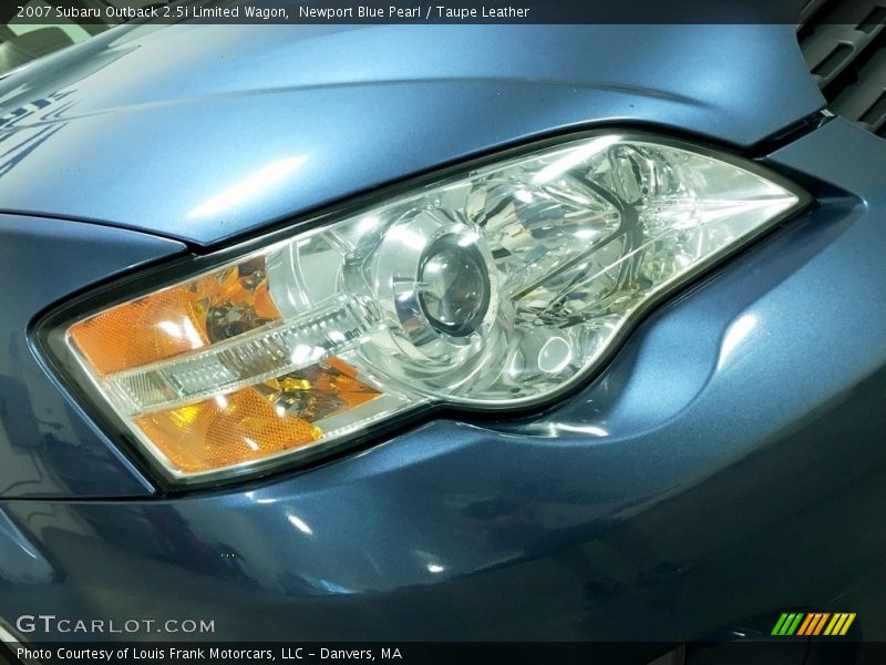 Newport Blue Pearl / Taupe Leather 2007 Subaru Outback 2.5i Limited Wagon
