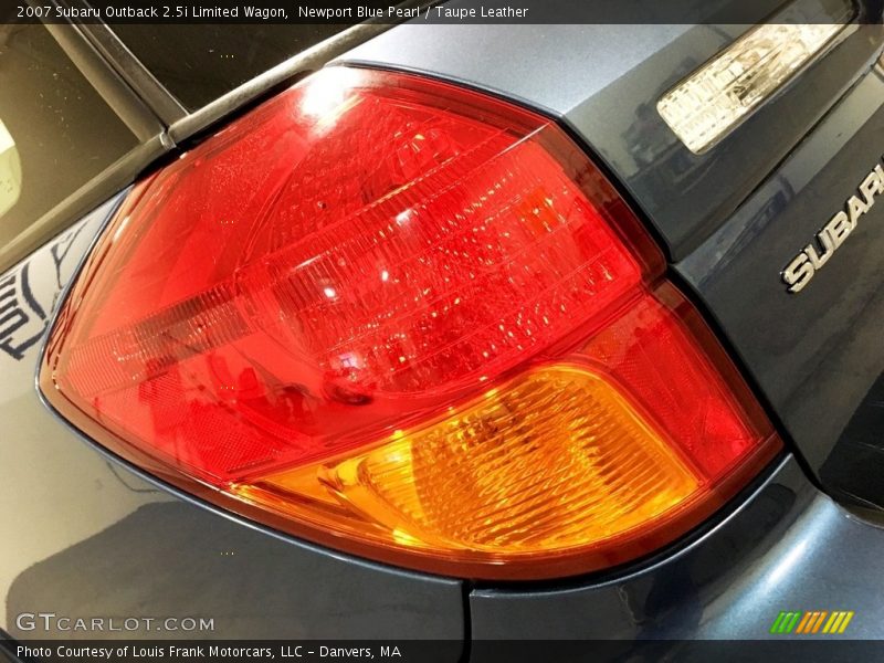 Newport Blue Pearl / Taupe Leather 2007 Subaru Outback 2.5i Limited Wagon