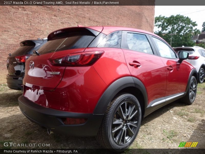 Soul Red Metallic / Black/Parchment 2017 Mazda CX-3 Grand Touring AWD