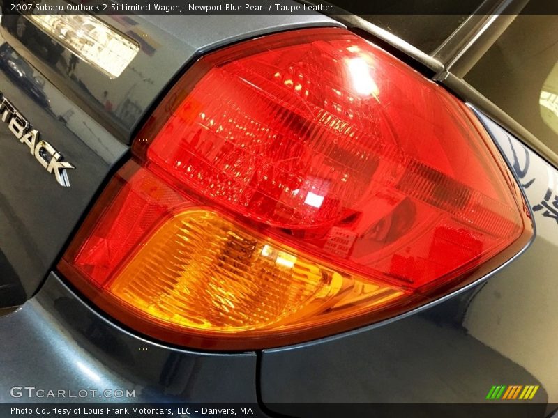 Newport Blue Pearl / Taupe Leather 2007 Subaru Outback 2.5i Limited Wagon